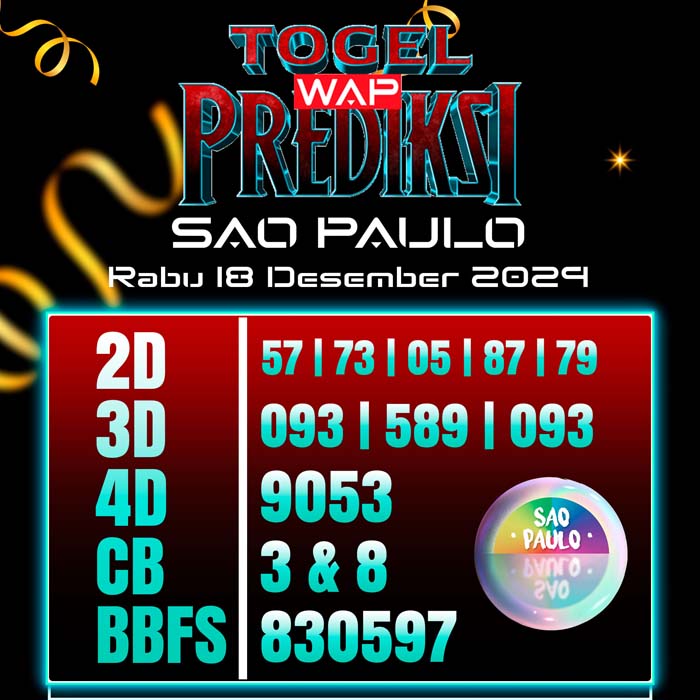 PREDIKSI TOGEL SAO PAULO